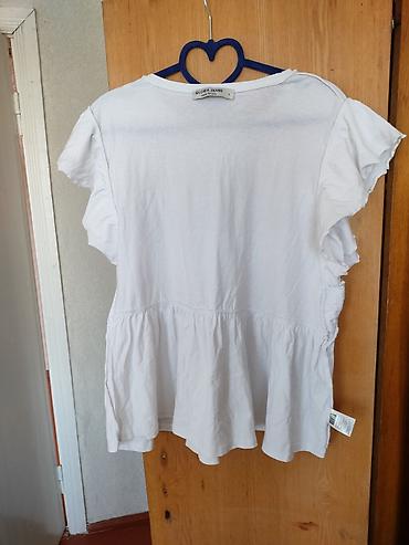 пут кийим: Блузка, Крестьянка, Пахта, Solid print — 1