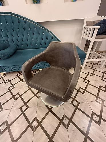 ev 16000: Modern dizaynlı dönər əsaslı kreslo - Rəng: tünd boz - Material — 3