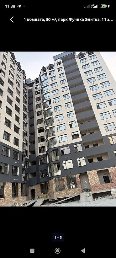 1 комната, 46 м², парк Фучика Элитка, 4 этаж, ПСО (под самоотделку) at lalafo.kg 1 комната, 46 м², парк Фучика Элитка, 4 этаж, ПСО (под самоотделку)