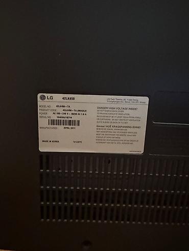 lg 106: LG 42LK450 – 42 (106 sm) düym Full HD LCD televizor Xüsusiyyətlər: - — 2