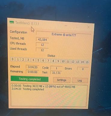 pc plata: Operativ yaddaş (RAM) Crucial, 16 GB, 3200 Mhz, DDR4, PC üçün, İşlənmiş — 3