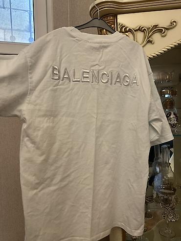 idman sort: Futbolka, Balenciaga, rəng - Ağ — 1