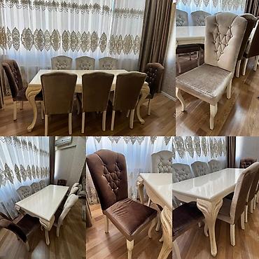 Qonaq otağı üçün, Yeni, Dördbucaq masa, 6 stul lalafo.az -da Qonaq otağı üçün, Yeni, Dördbucaq masa, 6 stul