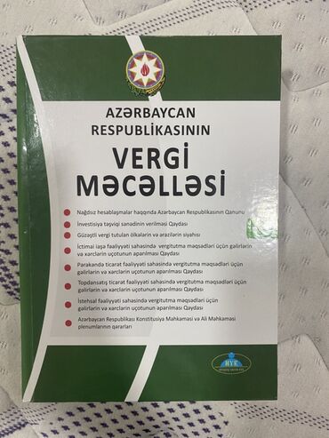 Azərbaycan Respublikasının Vergi Məcəlləsi kitabı