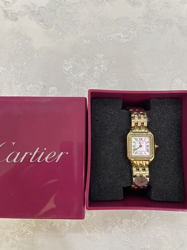 saatlar qiz ucun: Новый, Наручные часы, Cartier, цвет - Золотой