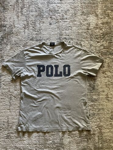 Футболки: Футболка, M (EU 38), L (EU 40), Polo Ralph Lauren, Б/у, цвет - Серый, Самовывоз, Платная доставка