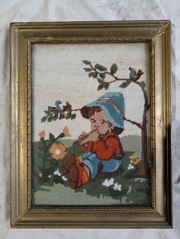 ram 50x70: Needlepoint, Used, 24 x 18 cm