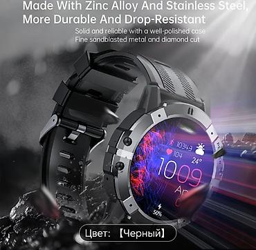 Smart saatlar: Yeni, Smart saat, Suya davamlı, rəng - Qara — 2