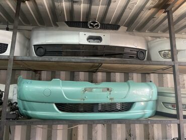 щуп демио: Передний Бампер Mazda 2005 г., Б/у, цвет - Серебристый, Оригинал