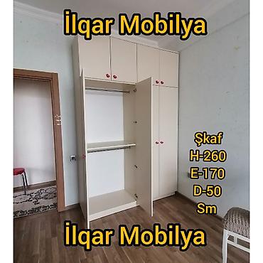 Sifarişlə dolablar: Düz dolab, Yataq otağı üçün, Paltar üçün, Açılan, Quraşdırıla bilən, 4 qapılı — 5