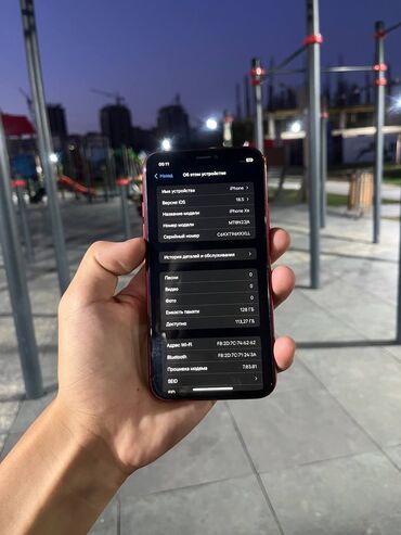 ipod touch 6: IPhone Xr, Колдонулган, 128 ГБ, Кызыл, Каптама, Кабель, 79 %