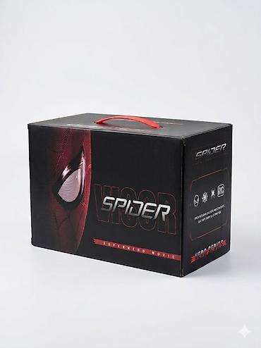 Digər aksesuarlar: 🕷️ Miles Morales (qırmızı-qara) Elektrik Spidey Maskası Realistik və — 2