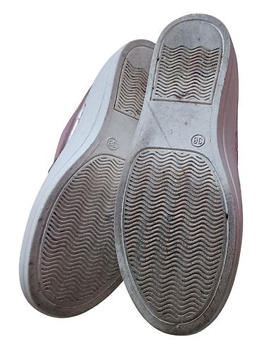 zlatne espadrile replay: Ženske slip-on patike/praktične mokasine u metalik roze boji — 6