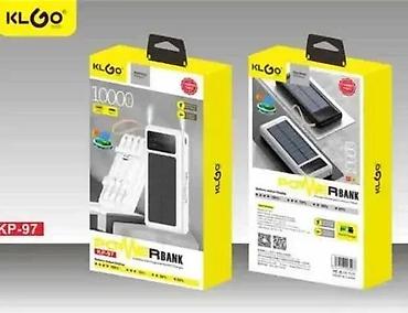 maxi staklene case: KLGO KP-97 Solarna baterija 10000mAh bela NOVO. Opis proizvoda — 8