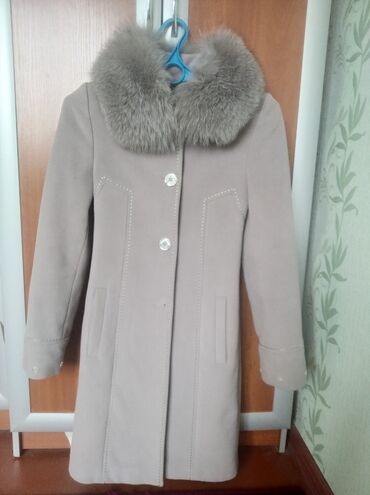 зима куртка: Пальто, Зима, Драп, По колено, 2XL (EU 44)
