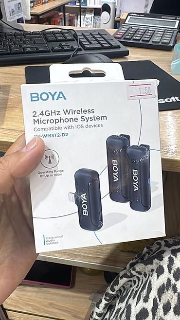 apple studio: Беспроводные микрофонные системы BOYA 2.4 ГГц Варианты на выбор: - — 8