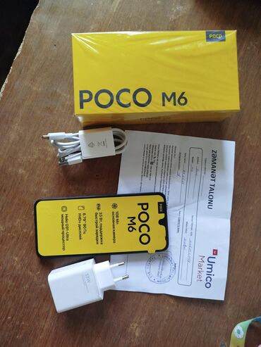 Poco: Poco M6, 128 GB, rəng - Qara, Zəmanət