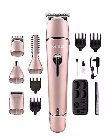 saç maşınları: Kemei 1015 - Trimmer dəsti 10in1 Təsviri:⬇️Keyfiyyətli Təraş aparatı — 5