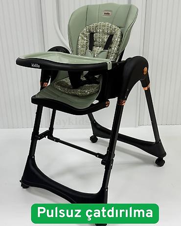 kidilo 8200: 👶 Kidilo 8200 – 4-də 1 Uşaq Yemək Stulu ✨ (Stul + Elektroyelləncək + — 1