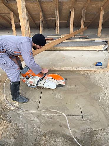 Beton işləri: Beton kəsmə və deşmə xidməti - Dəqiq, hamar kəsiklər: divar, tavan — 1