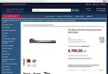 Doking stanice: HP 2013 UltraSlim Docking Station (D9Y32AA) Ultra-tanka dok stanica — 2