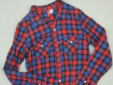 bluzki damskie bawełniane z długim rękawem: Shirt, H&M, M (EU 38), condition - Good