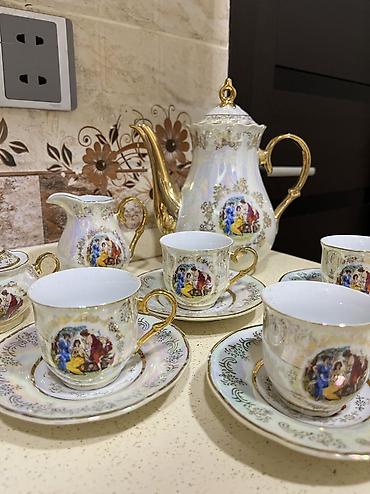 melisa cayi qiyməti: Çay dəsti, rəng - Ağ, Farfor, 6 nəfərlik, Çexiya — 1