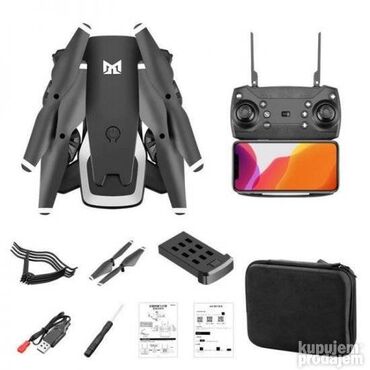 Dronovi: Sklopivi dron kk6 sa torbicom! Dve kamere! Novo kk6 dron je sklopiv — 2