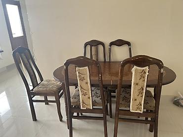 azerbaijan sekilleri: Qonaq otağı üçün, İşlənmiş, Açılan, Oval masa, 6 stul — 1