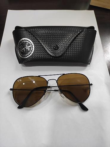 şüadan qoruyan eynək: İtaliyadan alınıb orijinal Ray-Ban eynəyidir. Pilot seriyasıdır — 1