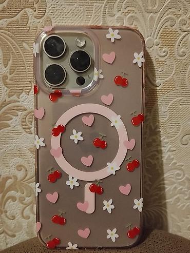 Mobil telefon və aksesuarlar: Iphone 16 pro max ucun case, yeni ve cox az islenmis. 1 eded 5 Azn — 9