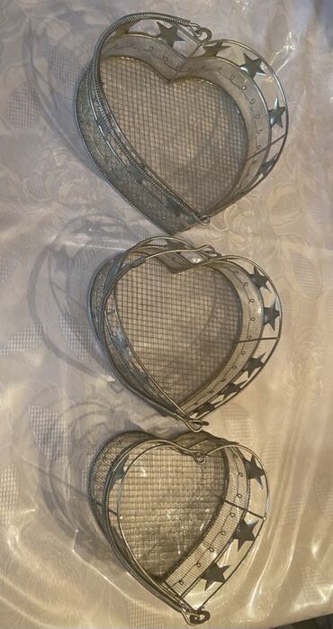 novruz xoncasi wekilleri: Yağda Bişirmək üçün qab - Material: Paslanmaz metal (3 ədəd set) -