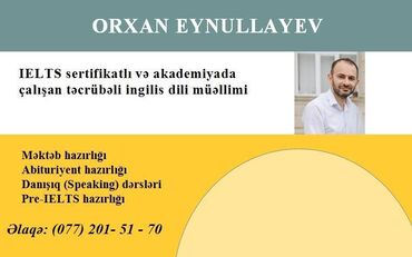 Repetitorlar: İngilis dili dərsləri