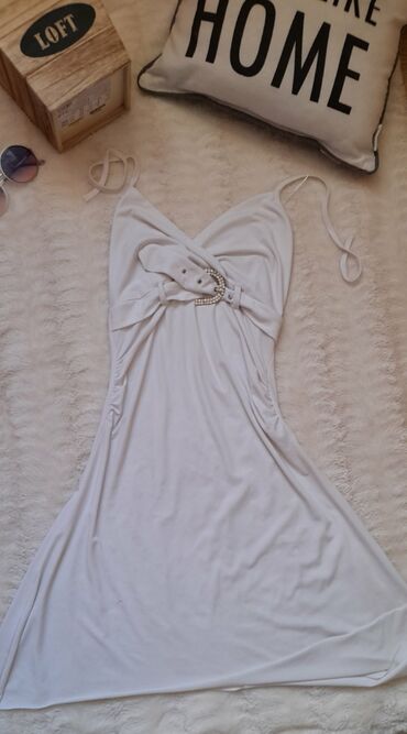luna letnje haljine: S (EU 36), color - White, Cocktail, With the straps