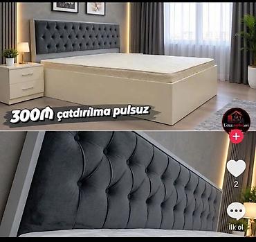 Müasir dizaynlı iki nəfərlik yataq dəsti: - Yumşaq, düyməli kapitonaj lalafo.az -da Müasir dizaynlı iki nəfərlik yataq dəsti: - Yumşaq, düyməli kapitonaj