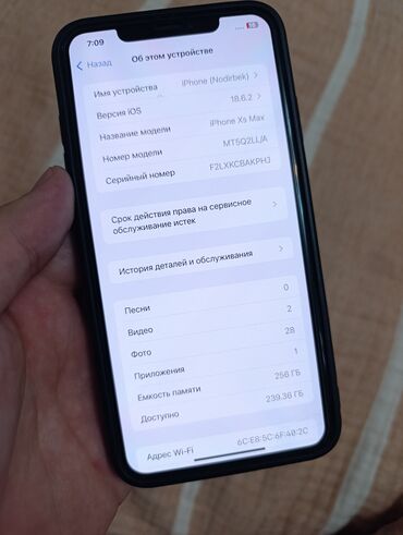 iphone xs max 256 бишкек цена: IPhone Xs Max, Б/у, 256 ГБ, Золотой, Чехол