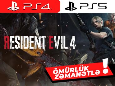 resident evil: Resident Evil 4 Oyunu Dillər: RUS, İNGİLİS VƏ S. ÖMÜRLÜK ZƏMANƏTLƏ🔥🔥🔥