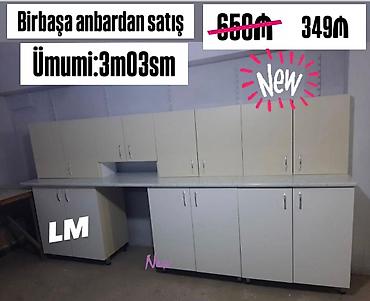 ucuz tap az dolablar: Mətbəx dolabları dəsti - Birbaşa anbar satışından - Ümumi ölçü: 3 m — 1