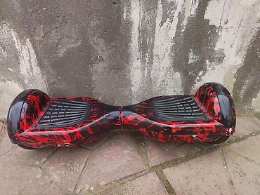 Электротранспорт: Öz-özünü tarazlayan skuter (hoverboard) - Dizayn: qırmızı-qara alov — 1