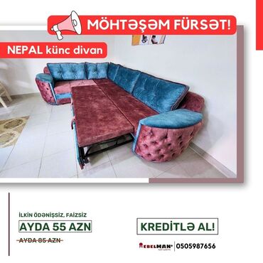 Divanlar: Künc divan, Yeni, Açılan, Bazalı, Parça, Şəhərdaxili pulsuz çatdırılma — 6