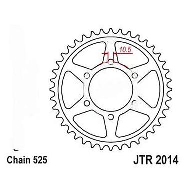 aparat za nitne: Zadnji lančanik za motocikl – JT Sprockets JTR2014 (za lanac 525) - — 3