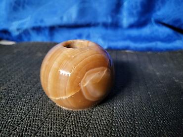 mini koš: Svecnjak nov od oniksa,poludragi kamen iz 70,80ih godina. Svecnjak — 2
