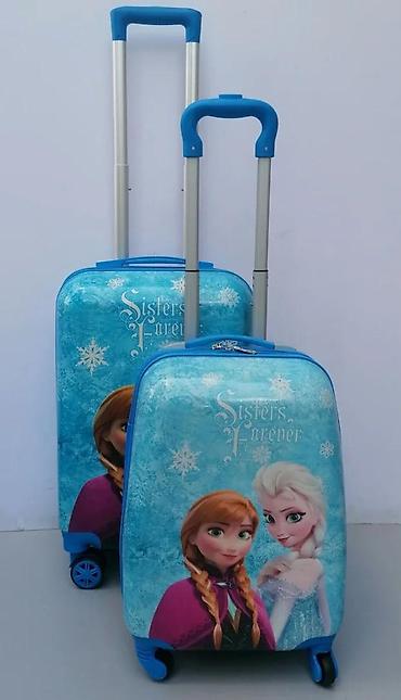 Rančevi, torbe i koferi: Dečiji set kofera – Frozen “Sisters Forever” (2 kom) - Dizajn: motiv — 3