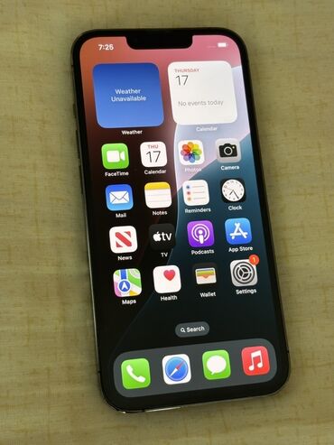 цены на бу айфоны: IPhone 13 Pro, Колдонулган, 128 ГБ, Space Gray, Куту