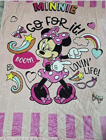 maltezer slike: Mekana dečja ćebad sa Minnie Mouse motivom 150x200 - Dizajn: Minnie — 1