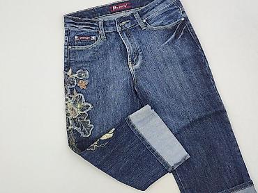 flared jeans white: Spodnie 3/4 damskie, rozmiar M — 1