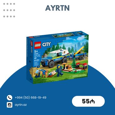 oyuncaq gitara: LEGO City 60369 – Mobil Polis İt Təlimi 🐾 Kiçik LEGO sevərləri üçün