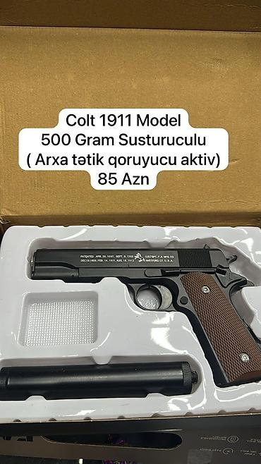 Colt 1911 Susturuculu Arxa tətik və Qoruyucu aktiv 500 gramdı Çox lalafo.az -da Colt 1911 Susturuculu Arxa tətik və Qoruyucu aktiv 500 gramdı Çox