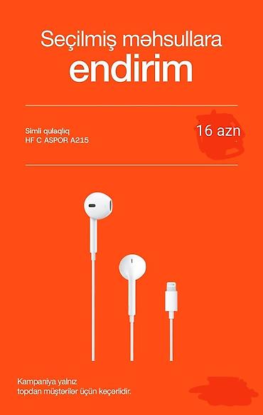 honor x9b adapter: Yeni Simli Qulaqcıqlar, rəng - Ağ — 1