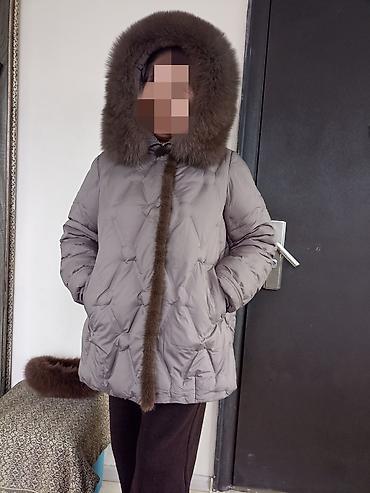куртки колумбия: Пуховик, Короткая модель, С мехом, XL — 1
